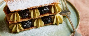 Blackberry Pistachio Millifeuille recipe - The Tonic www.thetonic.co.uk